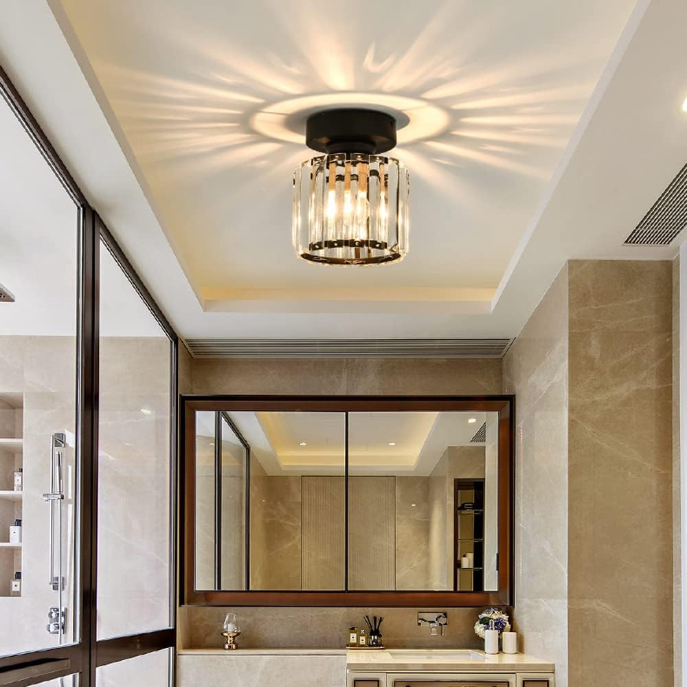 Luxurious Sparkling Crystal Ceiling Light