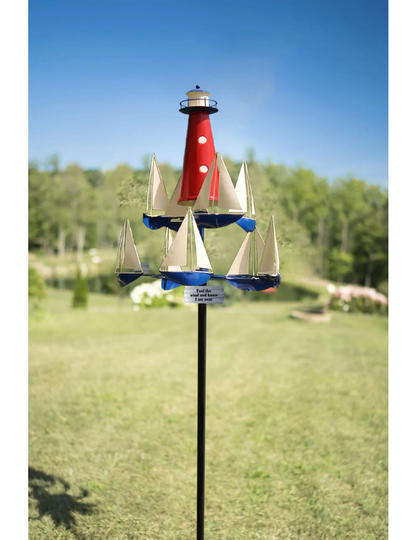 Modern Outdoor Kinetic Wind Garden Sculpture