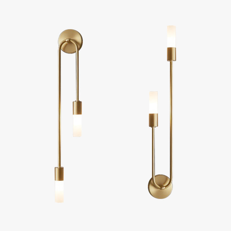 Luxury Brass LED Bedroom Wall Light