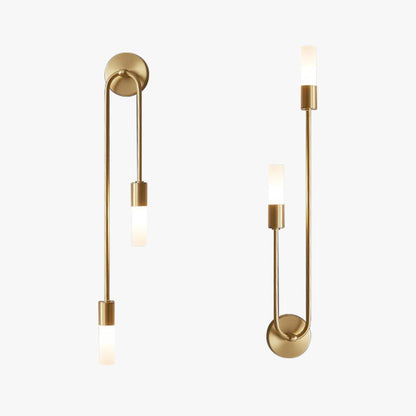 Luxury Brass LED Bedroom Wall Light