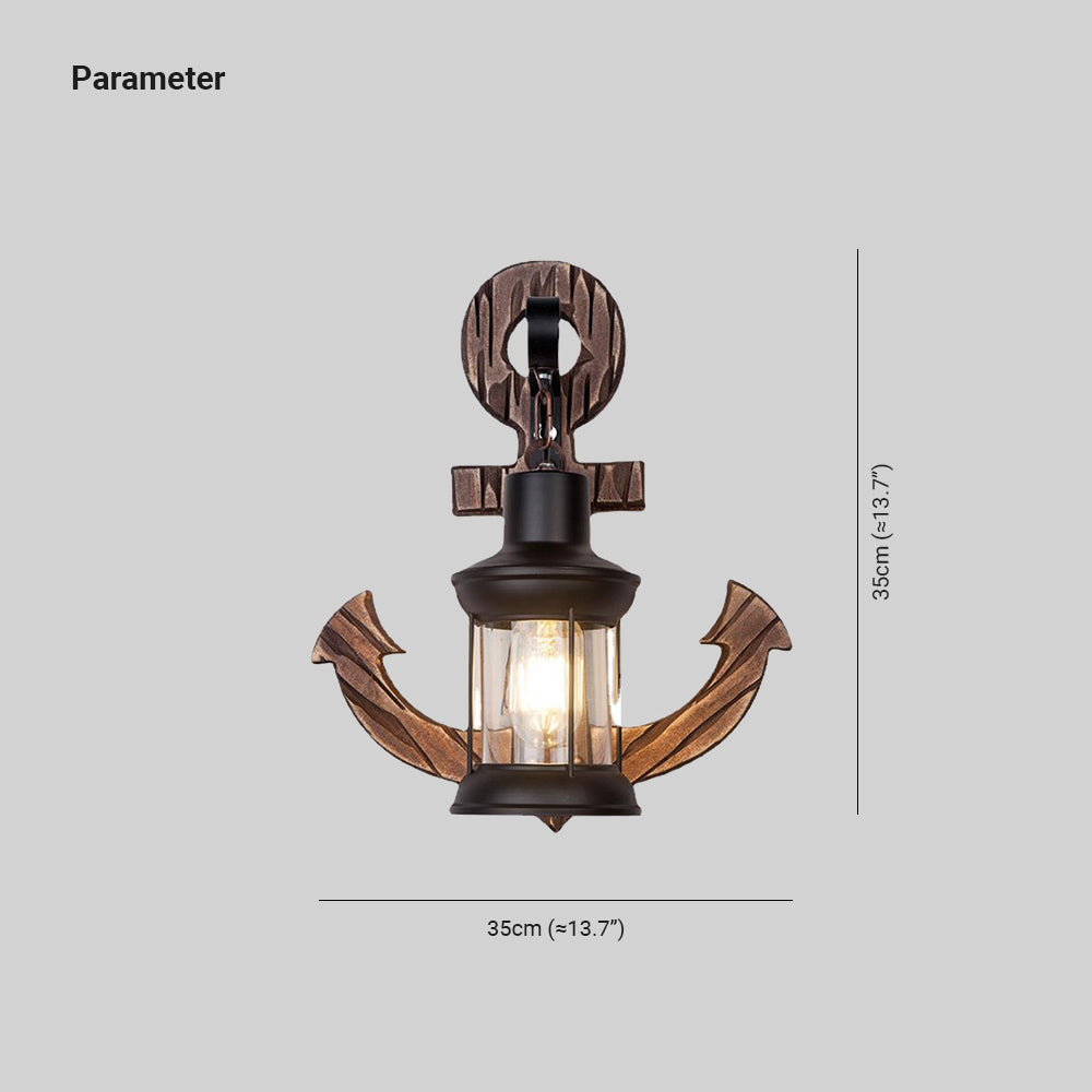 Rustic Nautical LED Wall Lamp