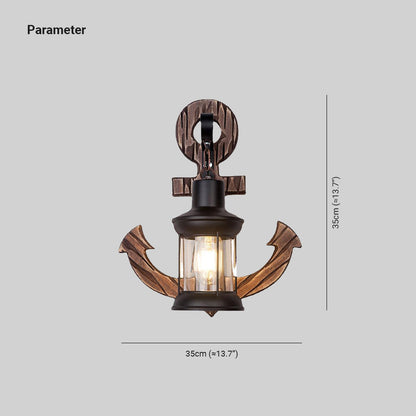 Rustic Nautical LED Wall Lamp