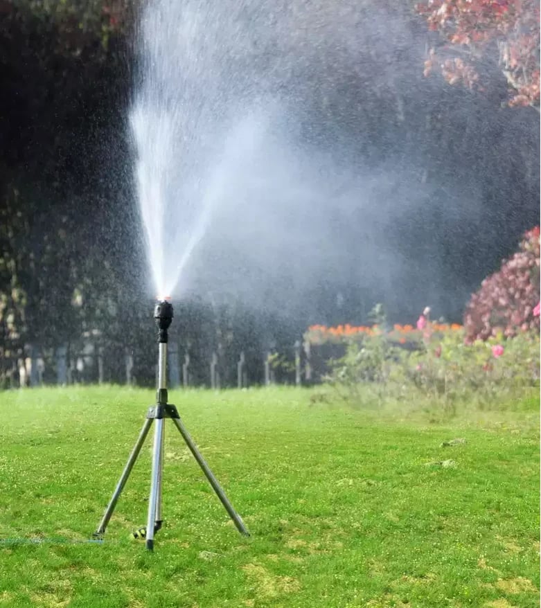 Rotating Lawn Water Sprinkler System