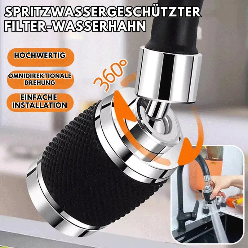 Flexible Faucet Spray Nozzle with 360° Rotation