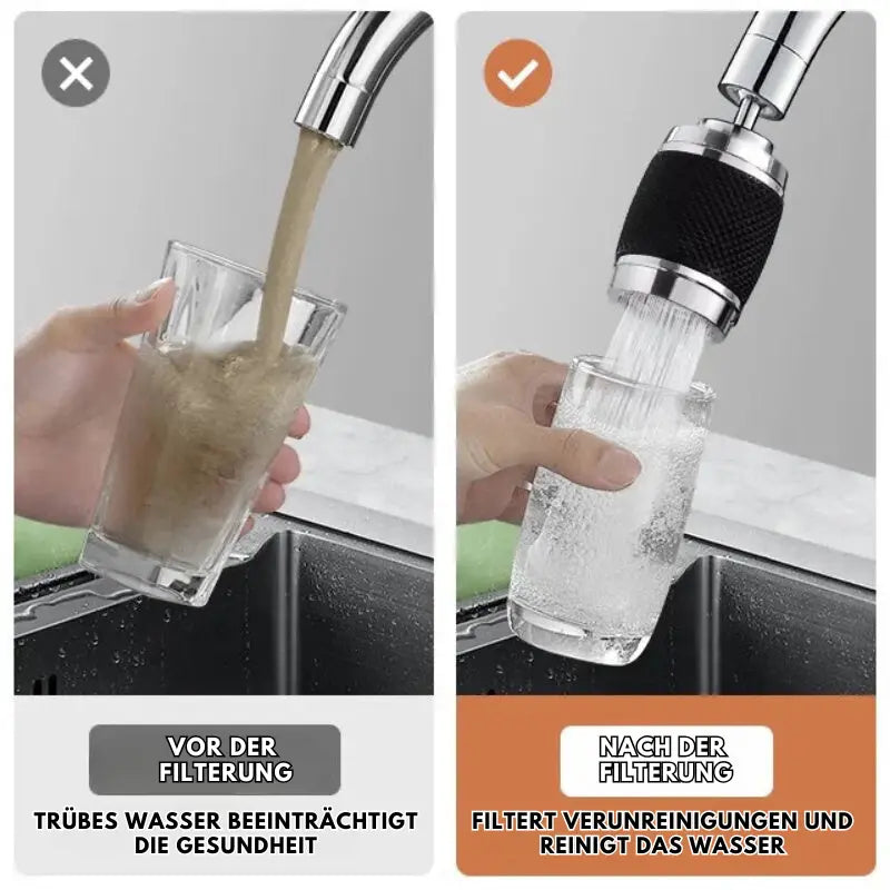 Flexible Faucet Spray Nozzle with 360° Rotation