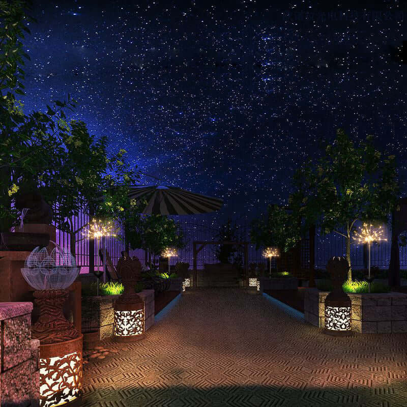 Outdoor Solar String Lights Copper Wire Fairy Lights