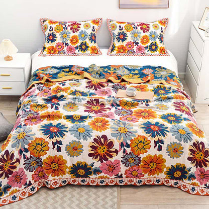 Vibrant Double Sided Throw Blanket