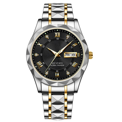 Waterproof Stainless Steel Quartz Men's Sports Watch