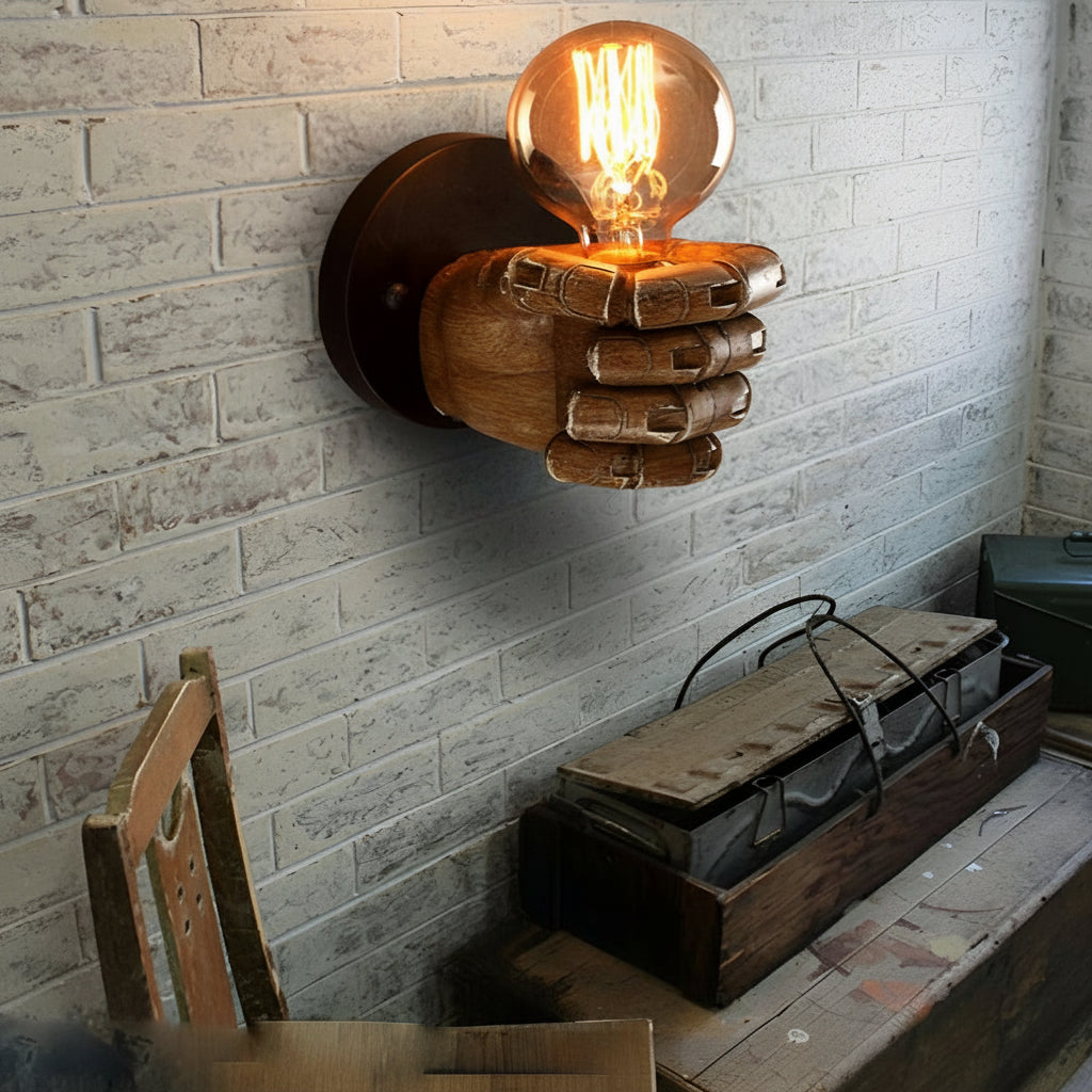 Unique Metal Fist Wall Light - Cofik
