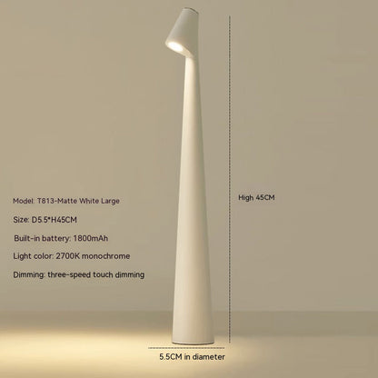 Contemporary Red Metal Desk Lamp