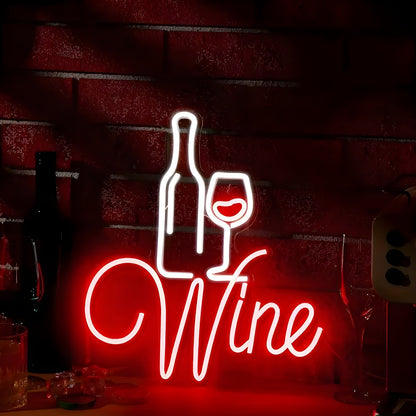 Fun LED Wine Glass Table Light
