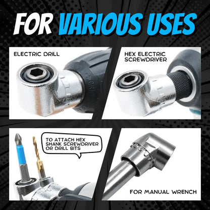 Right Angle Drill Attachment with Magnetic Grip Set