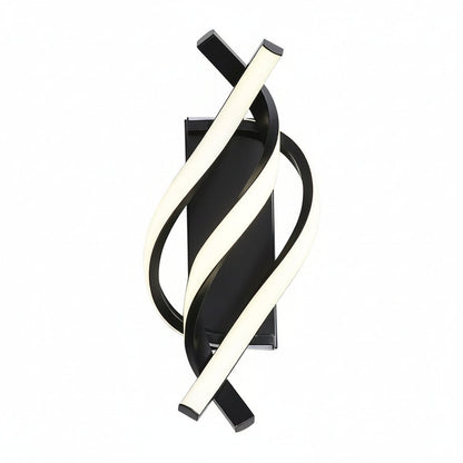 Modern Spiral LED Wall Light 3 Color Dimmer