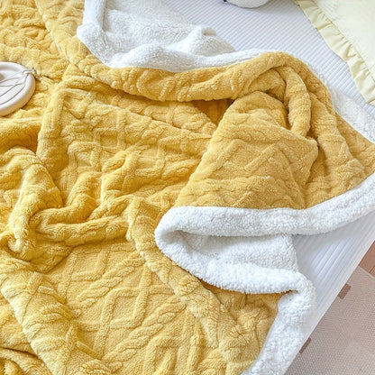 Soft Plush Reversible Fleece Throw Blanket