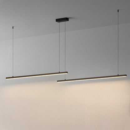 Sleek Metal Kitchen Island LED Pendant Light