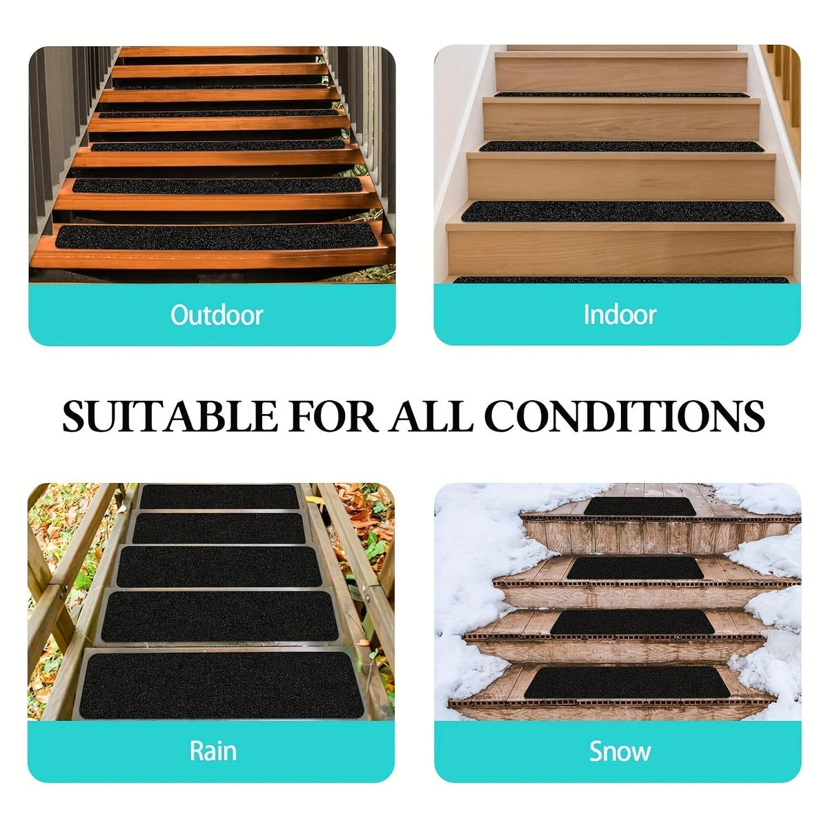 Grip Stair Treads - 10 Piece Set