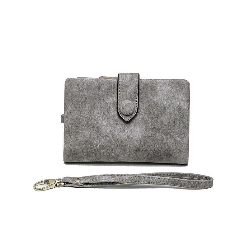 Compact Ladies Leather Tri Fold Wallet