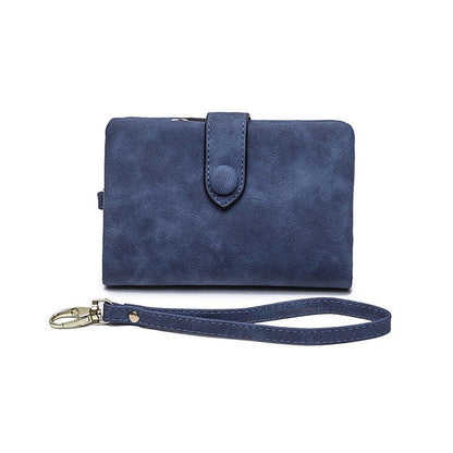 Compact Ladies Leather Tri Fold Wallet