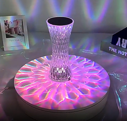 Romantic Floral Nightstand Table Lamp with Soft Glow
