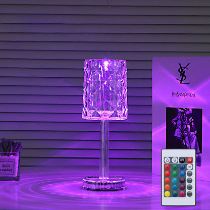Romantic Floral Nightstand Table Lamp with Soft Glow
