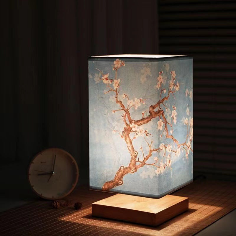 Traditional Wooden Bedside Table Lamp