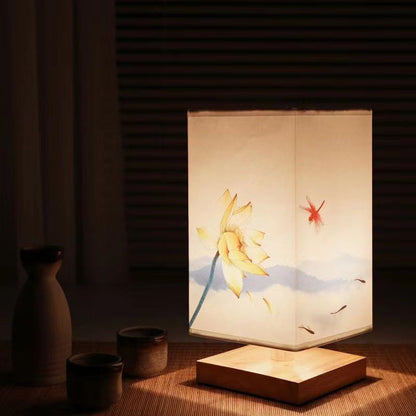 Traditional Wooden Bedside Table Lamp