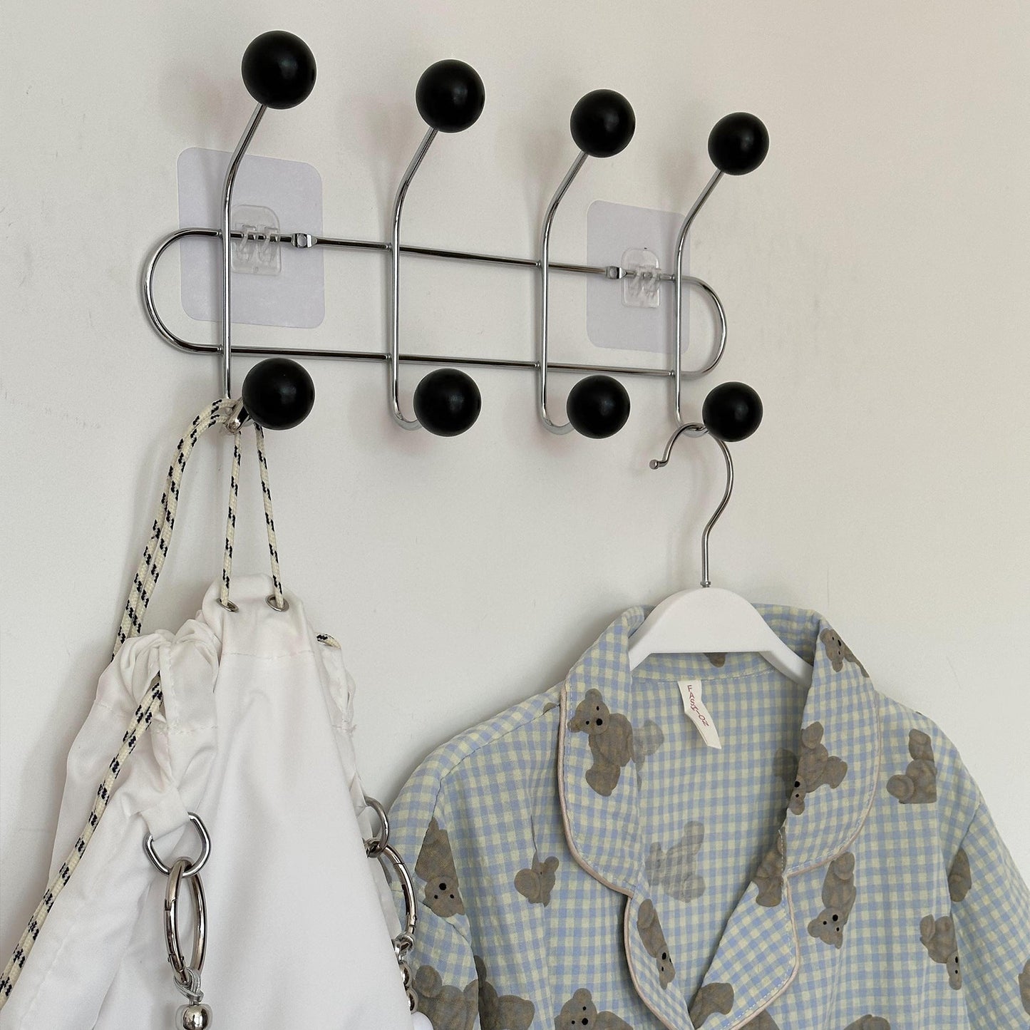 Hidden Iron Coat Hook with Storage