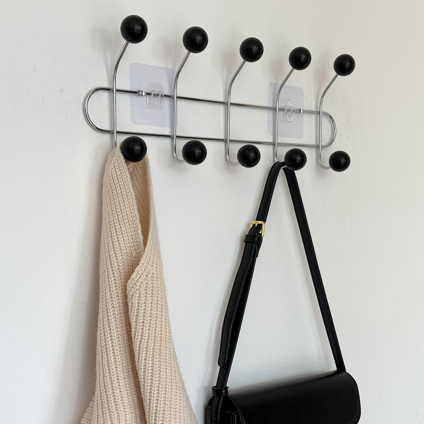Hidden Iron Coat Hook with Storage