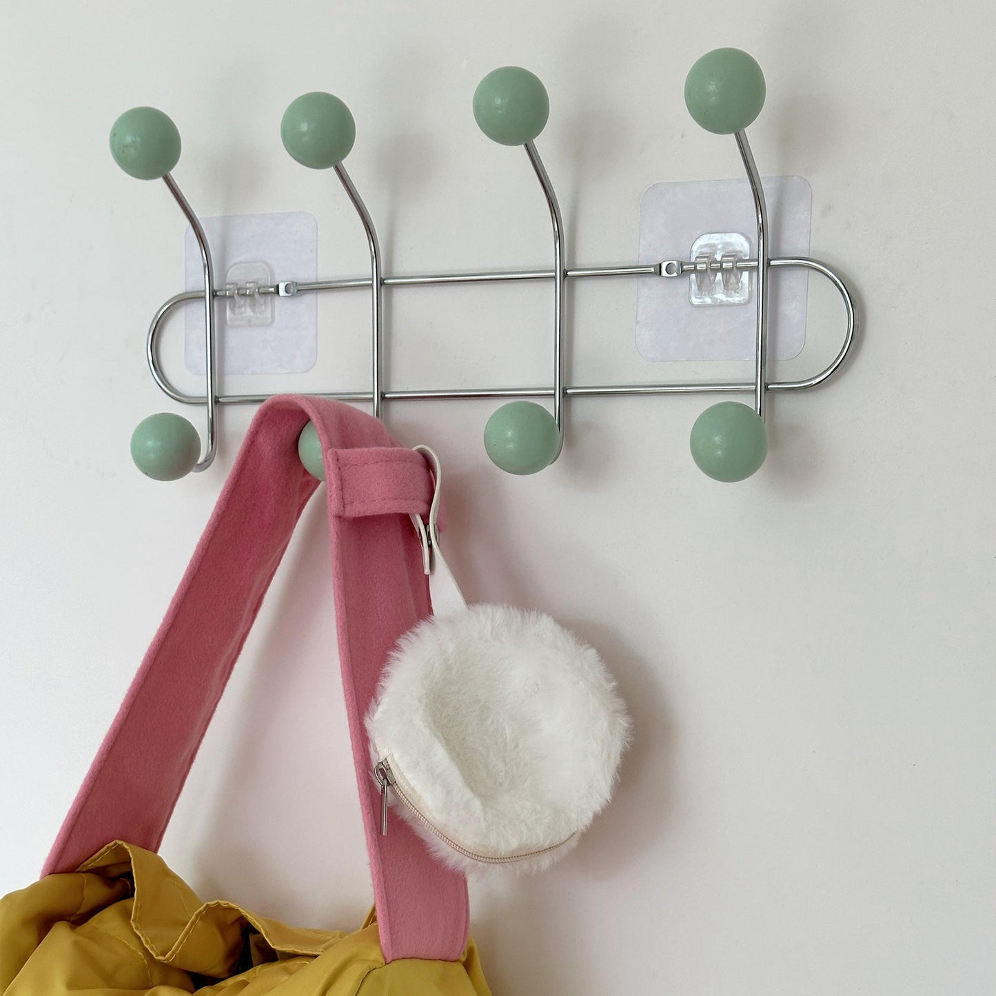 Hidden Iron Coat Hook with Storage