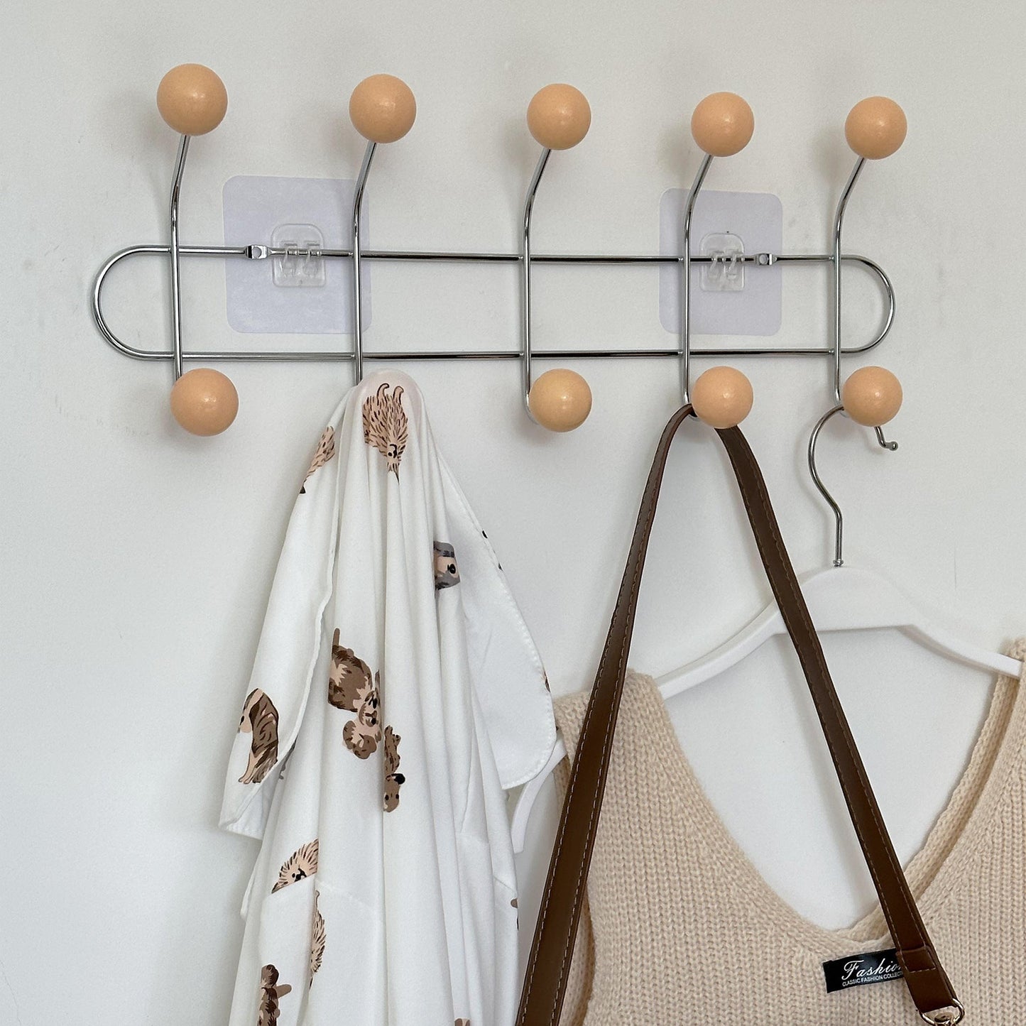 Hidden Iron Coat Hook with Storage
