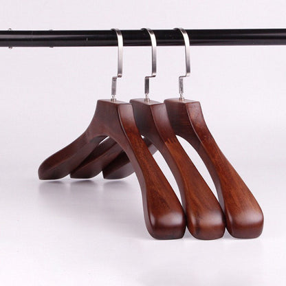 Sturdy Wooden Clothes Hanger Natural Solid Drying Rack