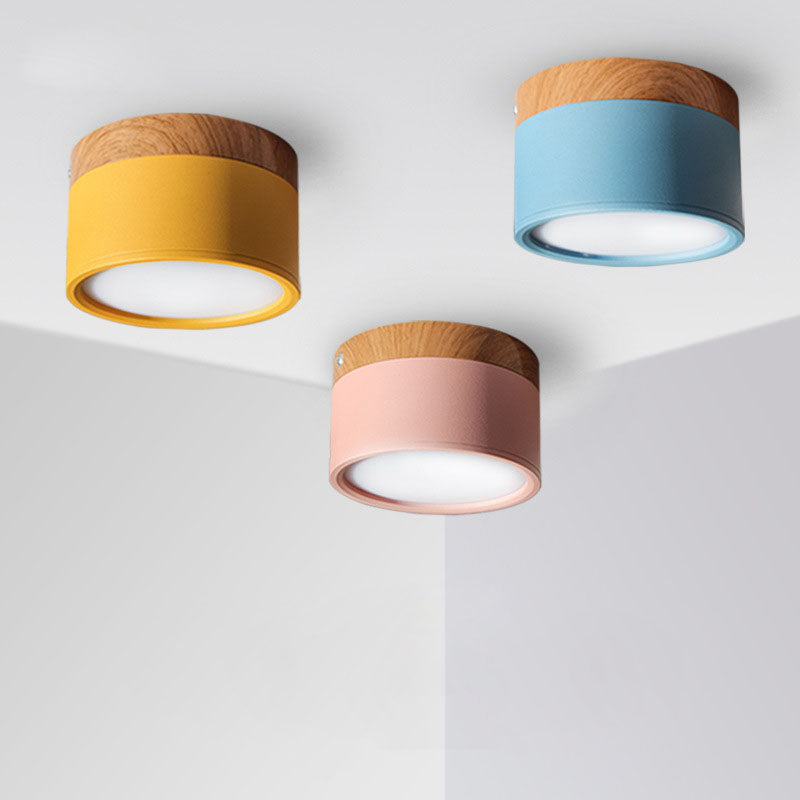 Recessed Wooden LED Downlight 12W Adjustable Color - Cofik