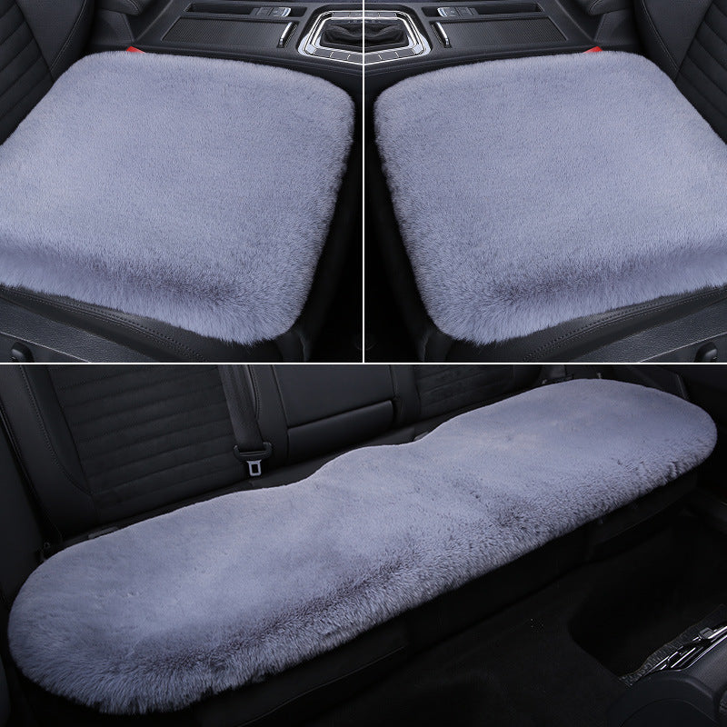 Warm Short Plush Rabbit Car Seat Pad