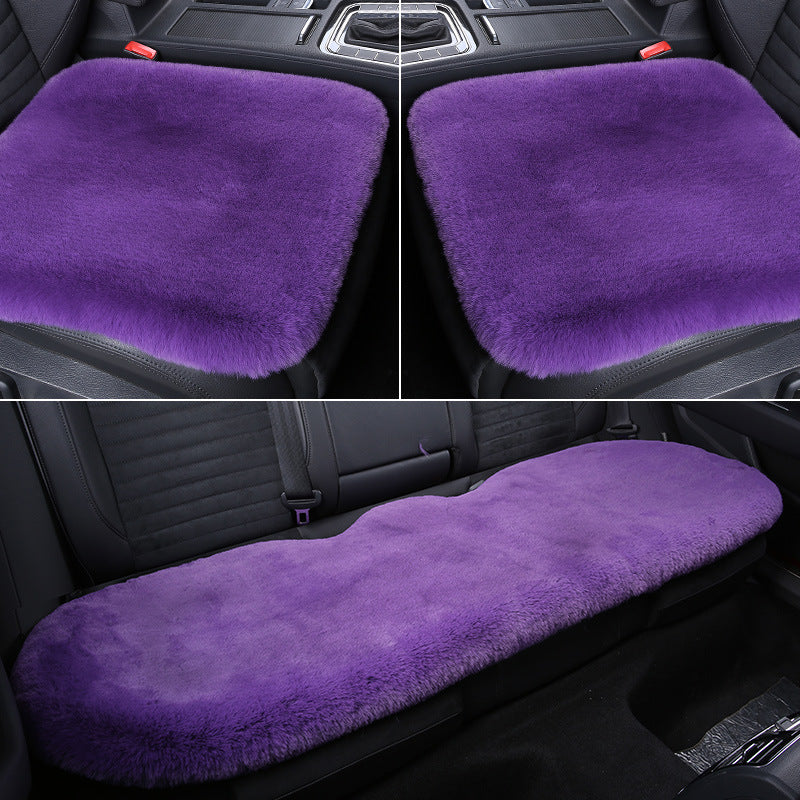 Warm Short Plush Rabbit Car Seat Pad