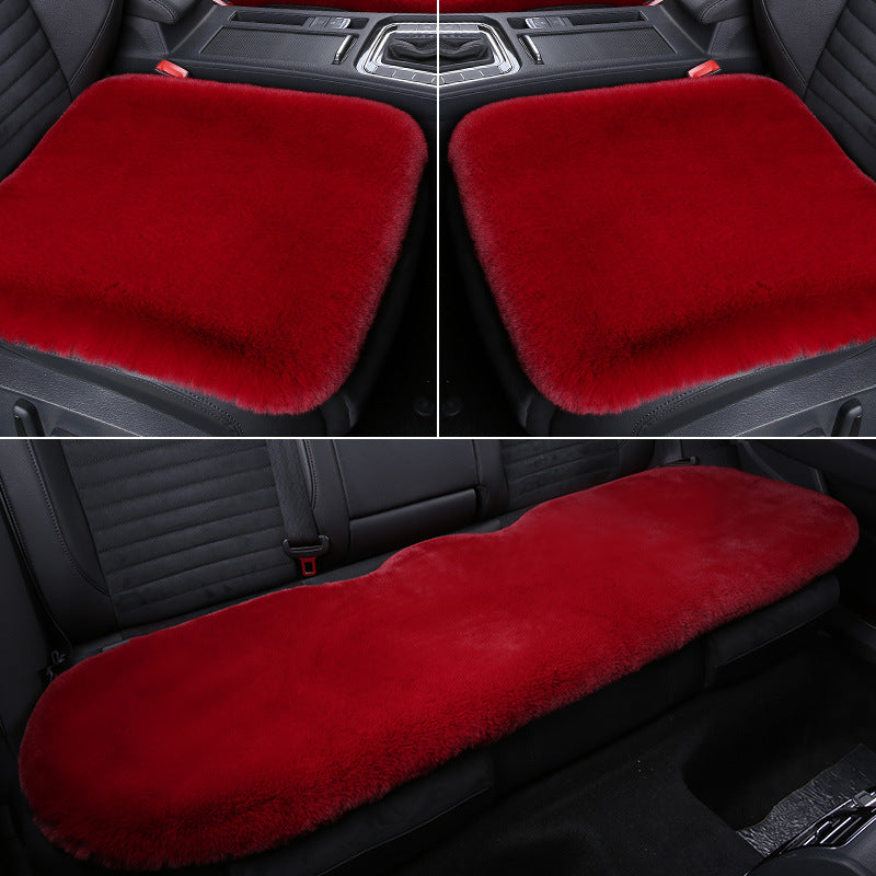 Warm Short Plush Rabbit Car Seat Pad