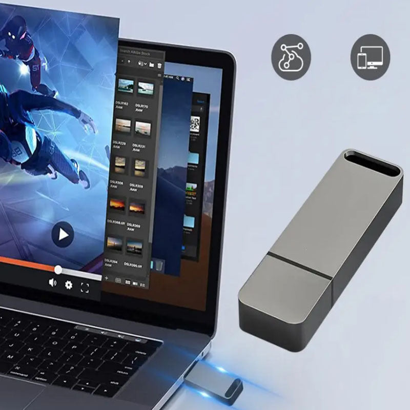 Large Capacity Durable Metal 4TB USB Drive