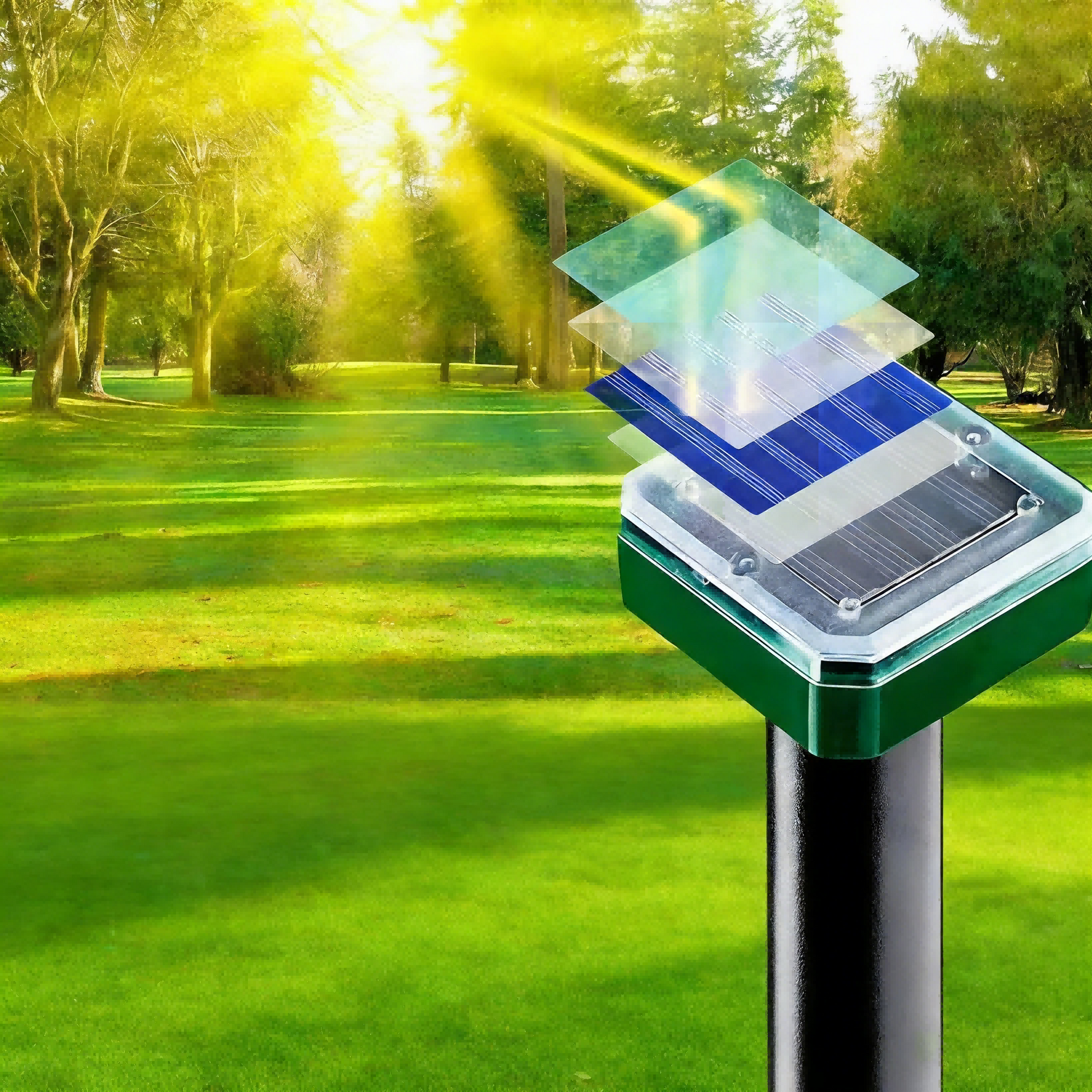 Outdoor Solar Powered Rodent Repeller Device - Cofik