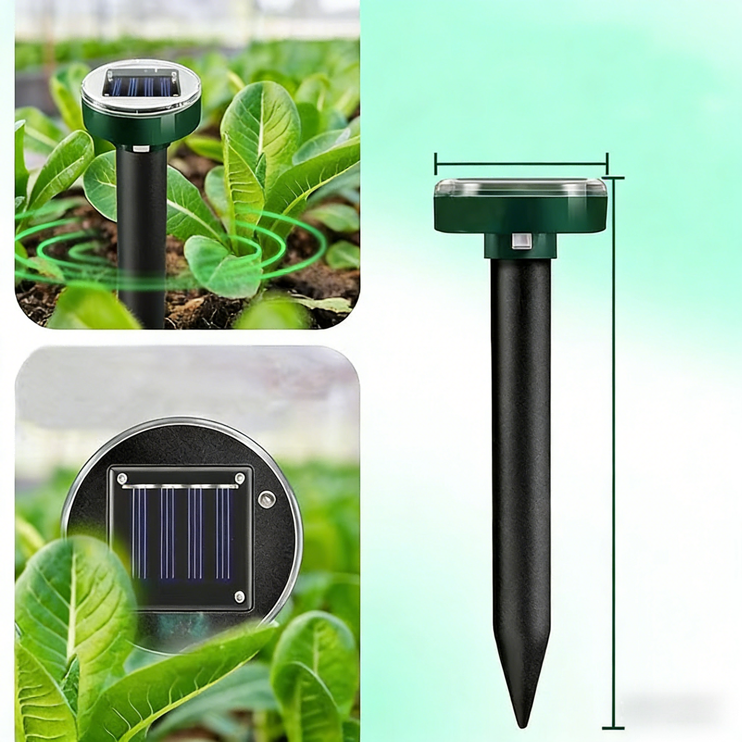 Outdoor Solar Powered Rodent Repeller Device