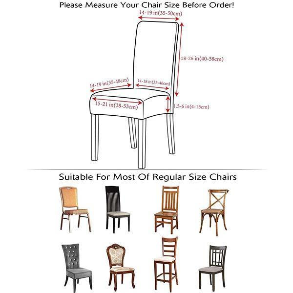 Durable Elastic Seat Cover for Dining Chairs