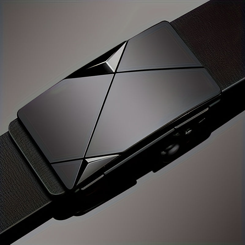 Premium Leather Belt for Men - Adjustable Brown Strap - Cofik