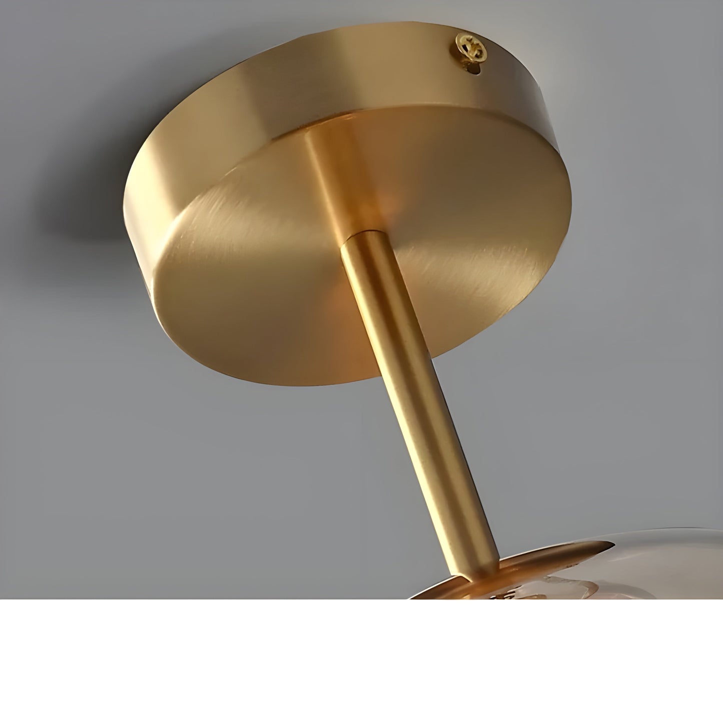 Sleek Glass Ceiling Lamp