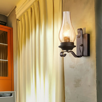 Rustic Metal Wall Light – Vintage Style E27 Sconce