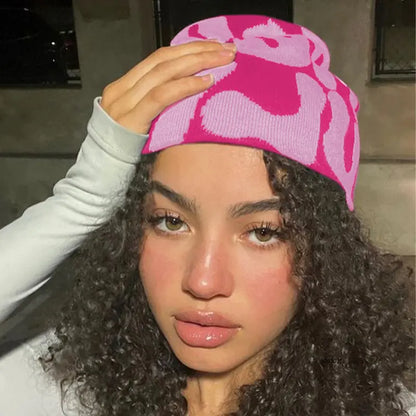 Warm Winter Knit Beanie Caps