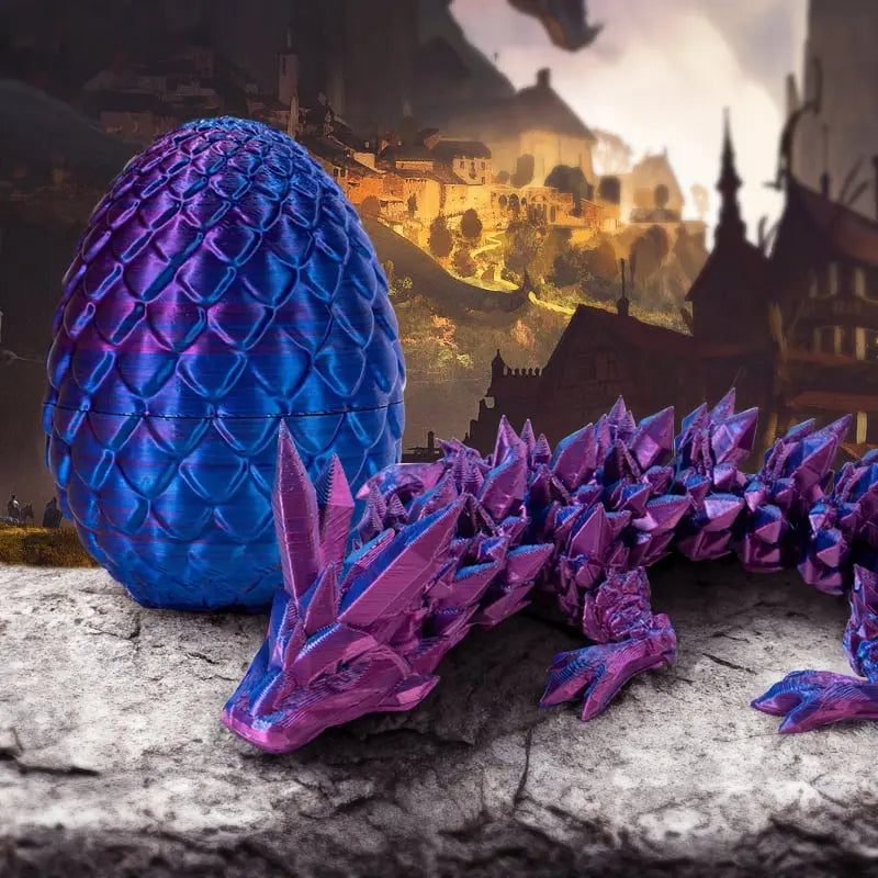 Flexible 3D Dragon Figurine Toy