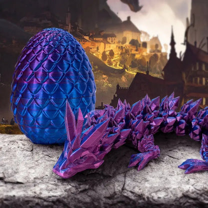 Flexible 3D Dragon Figurine Toy