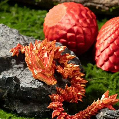 Flexible 3D Dragon Figurine Toy