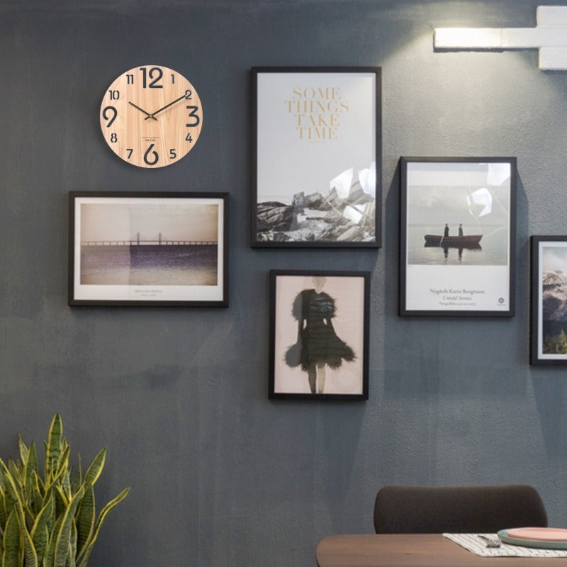 Wooden Decorative 3D Wall Clock