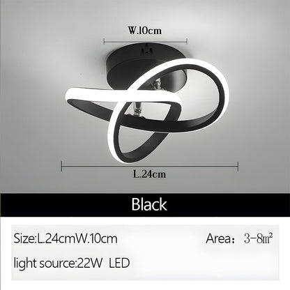 Dark Iron LED Hanging Light