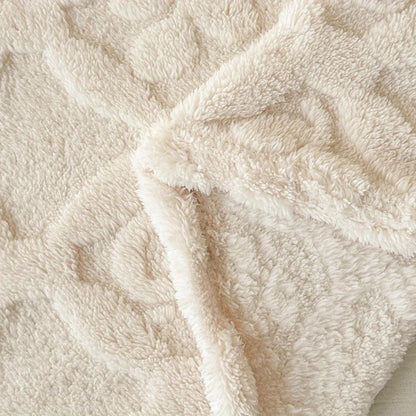 Plush Embroidered Fleece Blanket