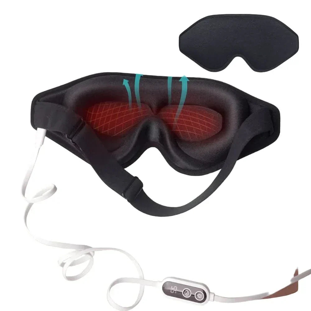 Warm Relaxing Eye Mask with Heat Therapy & Adjustable Temp - Cofik